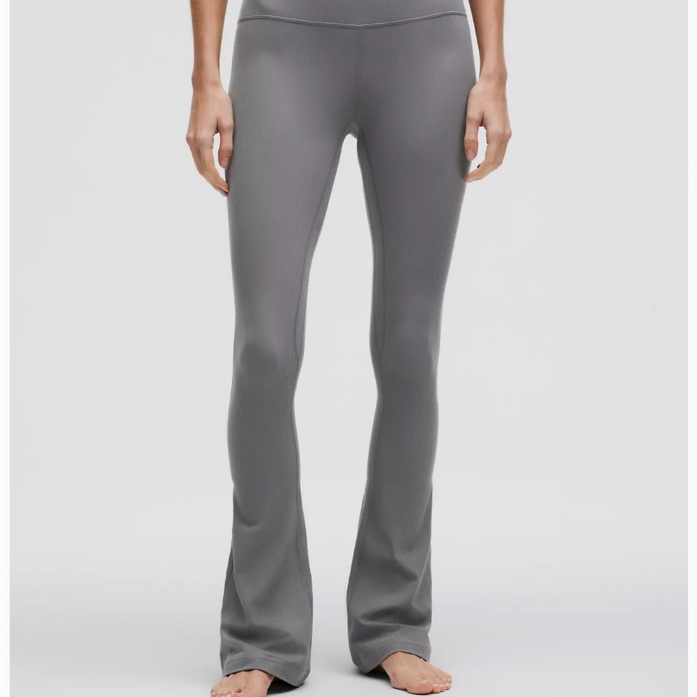 lululemon grey ribbed Align™ High-Rise Mini-Flare Pant